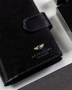 Portfel, czarny, skórzany, Peterson