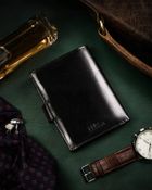 Portfel, czarny, skórzany, Peterson