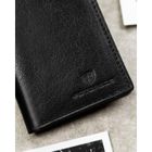 Portfel, czarny, skórzany, Peterson