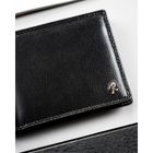 Portfel, czarny, skórzany, RFID, Loren