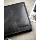 Portfel, czarny, skórzany, RFID, Peterson