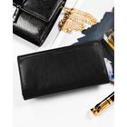 Portfel, czarny, skórzany, Rovicky
