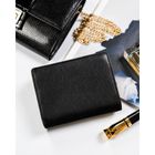 Portfel, czarny, skórzany, Rovicky