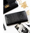 Portfel, czarny, skórzany, Rovicky