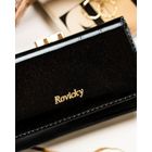 Portfel, czarny, skórzany, Rovicky