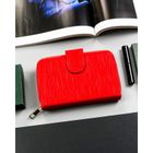 Portfel, czerwony, skóra ekologiczna, 4U Cavaldi