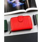 Portfel, czerwony, skóra ekologiczna, 4U Cavaldi