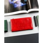 Portfel, czerwony, skóra ekologiczna, 4U Cavaldi