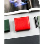 Portfel, czerwony, skóra ekologiczna, Milano Design