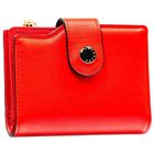 Portfel, czerwony, skóra ekologiczna, Peterson