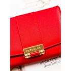 Portfel, czerwony, skóra ekologiczna, Peterson