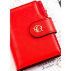 Portfel, czerwony, skóra ekologiczna, Rovicky