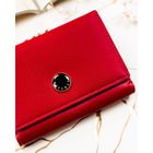 Portfel, czerwony, skóra naturalna i ekologiczna, Peterson