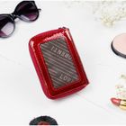 Portfel, czerwony, skórzany, Lorenti