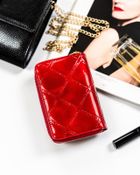 Portfel, czerwony, skórzany, Peterson