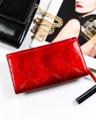 Portfel, czerwony, skórzany, Peterson