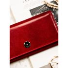 Portfel, czerwony, skórzany, Peterson