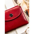 Portfel, czerwony, skórzany, Peterson