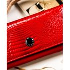 Portfel, czerwony, skórzany, Peterson