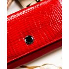 Portfel, czerwony, skórzany, Peterson