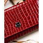 Portfel, czerwony, skórzany, Peterson