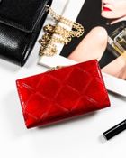 Portfel, czerwony, skórzany, RFID, Peterson