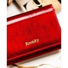 Portfel, czerwony, skórzany, Rovicky