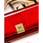 Portfel, czerwony, skórzany, Rovicky