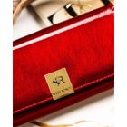 Portfel, czerwony, skórzany, Rovicky