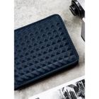 Portfel, granatowy, skóra ekologiczna, Peterson