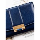 Portfel, granatowy, skóra ekologiczna, Peterson