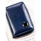 Portfel, granatowy, skóra ekologiczna, Peterson