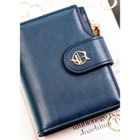 Portfel, granatowy, skóra ekologiczna, Rovicky