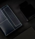 Portfel, granatowy, skórzany, RFID, Always Wild