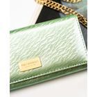 Portfel, jasnozielony, skórzany, Peterson