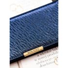 Portfel-piórnik, granatowy, skóra ekologiczna, RFID, Rovicky