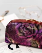 Portfel, różowy, skórzany, Peterson