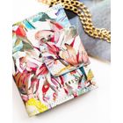 Portfel, skórzany, kwiatowy wzór, Peterson