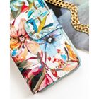 Portfel, skórzany, kwiatowy wzór, Peterson