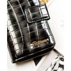 Portfel, szary, skóra ekologiczna, Peterson