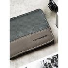 Portfel, szary, skóra ekologiczna, RFID, Peterson