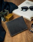 Portfel, szary, skórzany, Forever Young