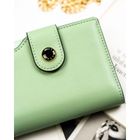 Portfel, zielony, skóra ekologiczna, Peterson