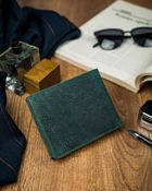 Portfel, zielony, skórzany, Forever Young