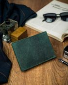 Portfel, zielony, skórzany, Forever Young