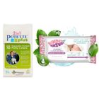 Potette Plus, wkłady jednorazowe do nocnika, 10 szt. + opakowanie chusteczek KBN