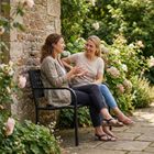 ProGarden, ławka ogrodowa, stalowa, 119-50-75 cm