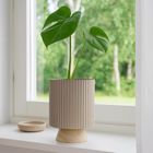ProGarden, Stöda, metalowa doniczka z drewnianą podstawką, 18-23 cm