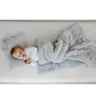 Pulp, Bamboo, 2-częściowy komplet pościeli muślinowej, z wypełnieniem, szary, 100-80 cm