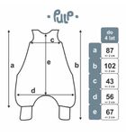 Pulp, Misie, śpiworek muślinowy ze skarpetkami, TOG 1.75, 2-4l